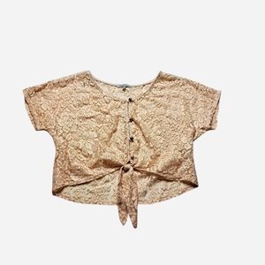 Charlotte Russe Lace Crop Top